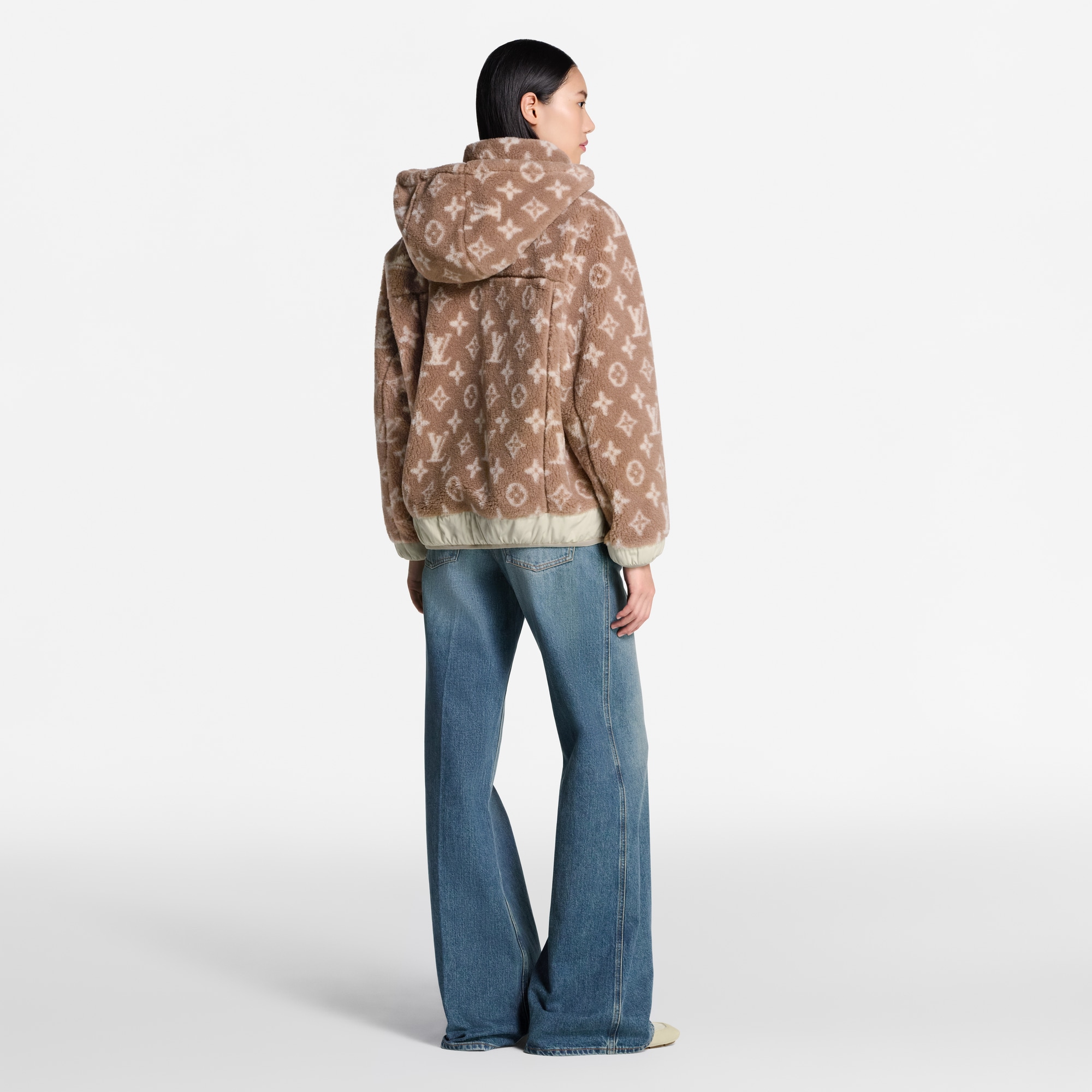 Kapuzenjacke aus Fleece mit Monogram  Damen Ready to Wear Mäntel und Jacken | LOUIS VUITTON (Zoom)