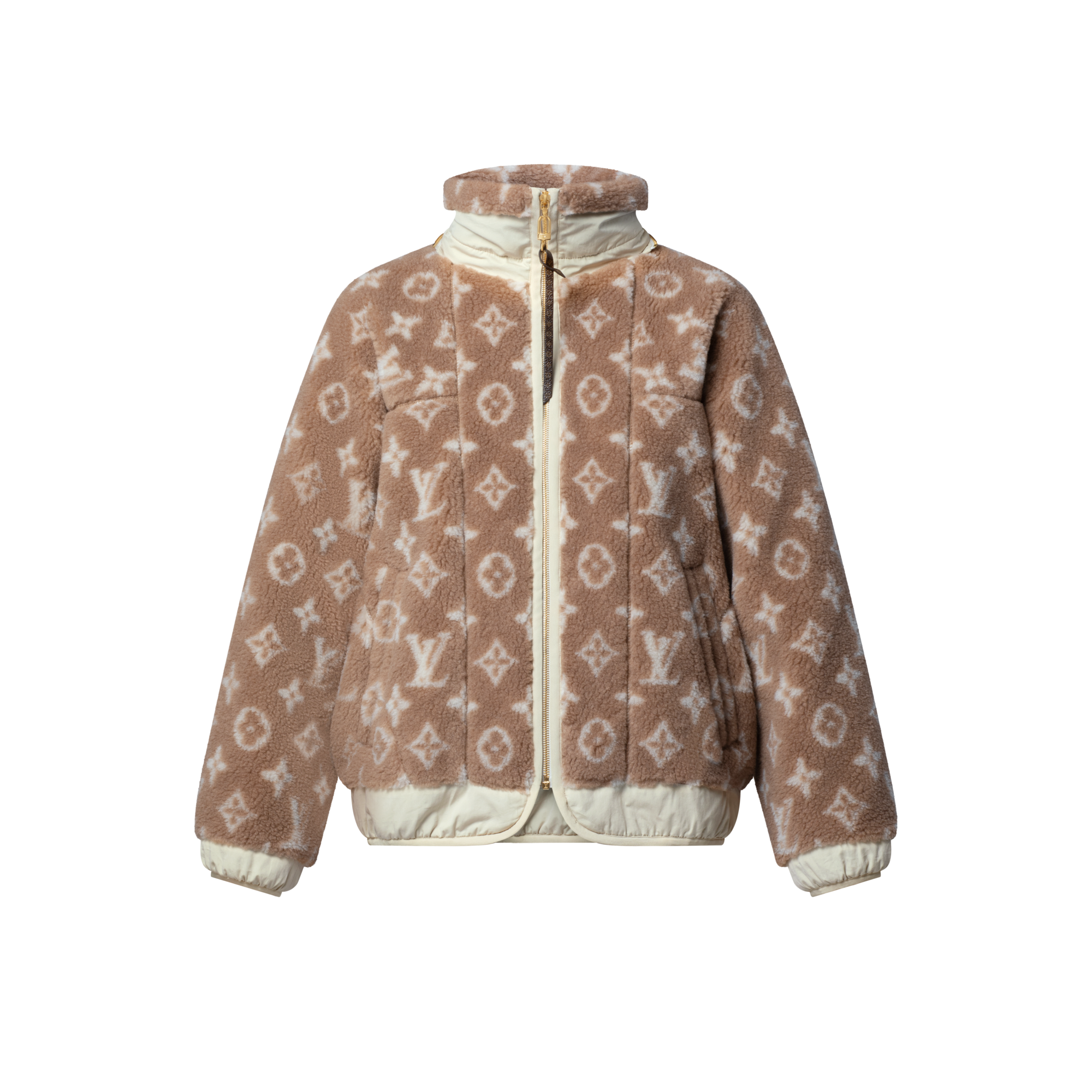 Kapuzenjacke aus Fleece mit Monogram  Damen Ready to Wear Mäntel und Jacken | LOUIS VUITTON (Zoom)