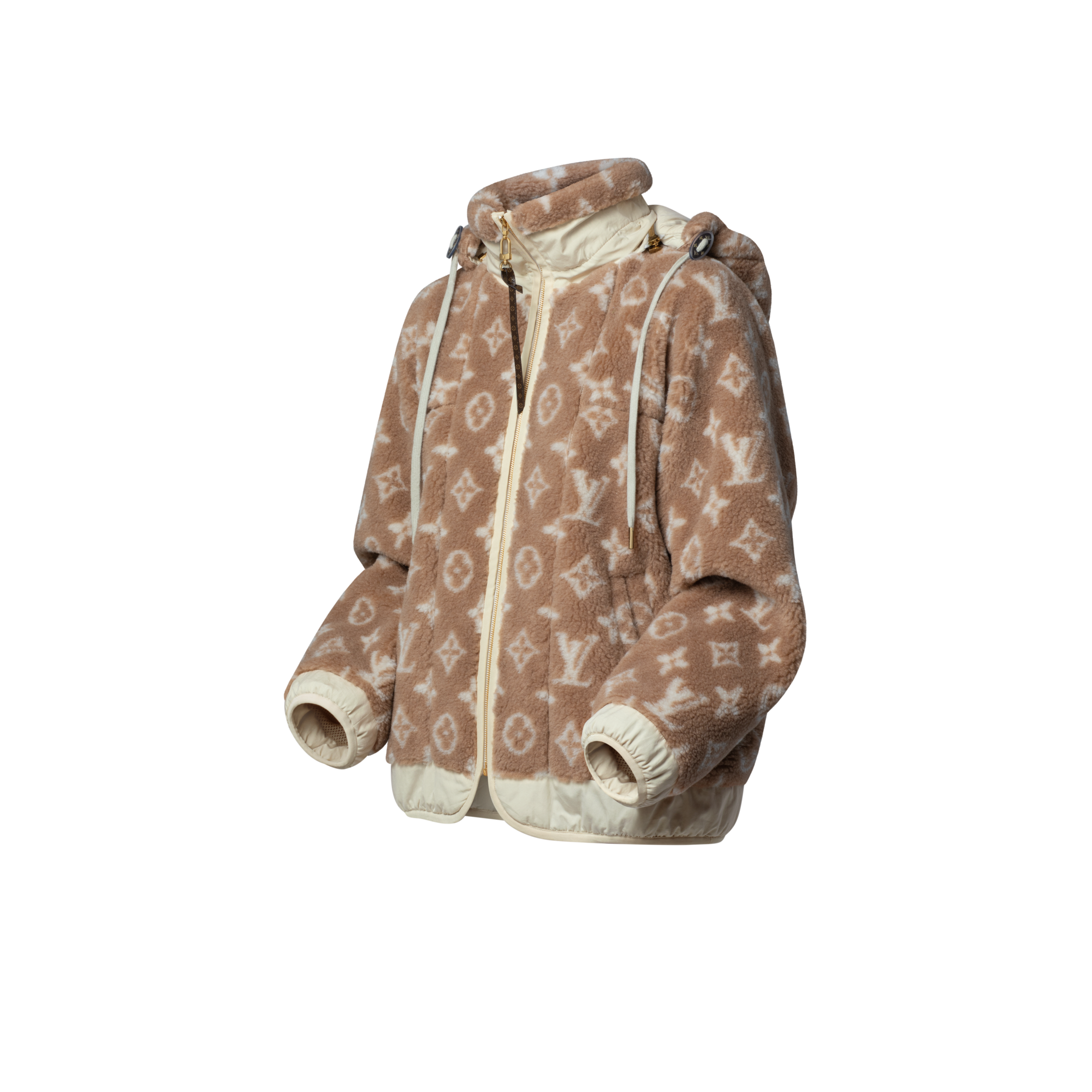 Kapuzenjacke aus Fleece mit Monogram  Damen Ready to Wear Mäntel und Jacken | LOUIS VUITTON (Zoom)