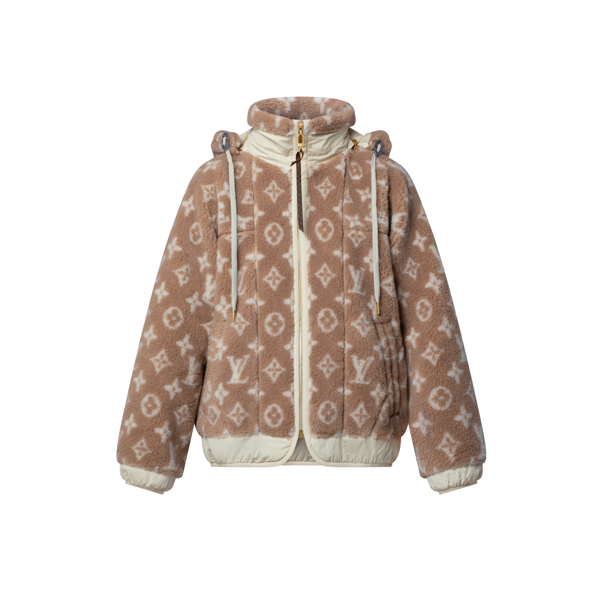 Kapuzenjacke aus Fleece mit Monogram  Damen Ready to Wear Mäntel und Jacken | LOUIS VUITTON (Zoom)