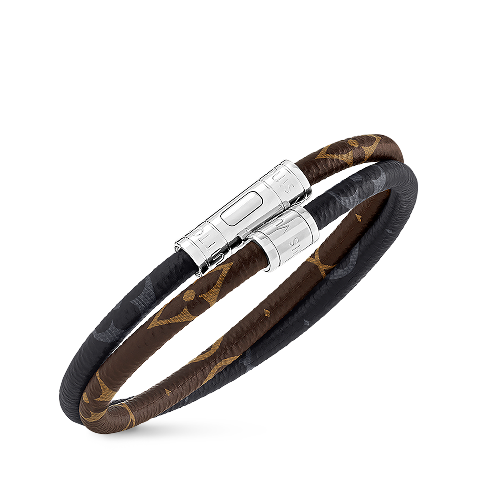 Keep It Double Armband aus Leder Monogram Canvas Herren Modeschmuck Armbänder | LOUIS VUITTON (Zoom)