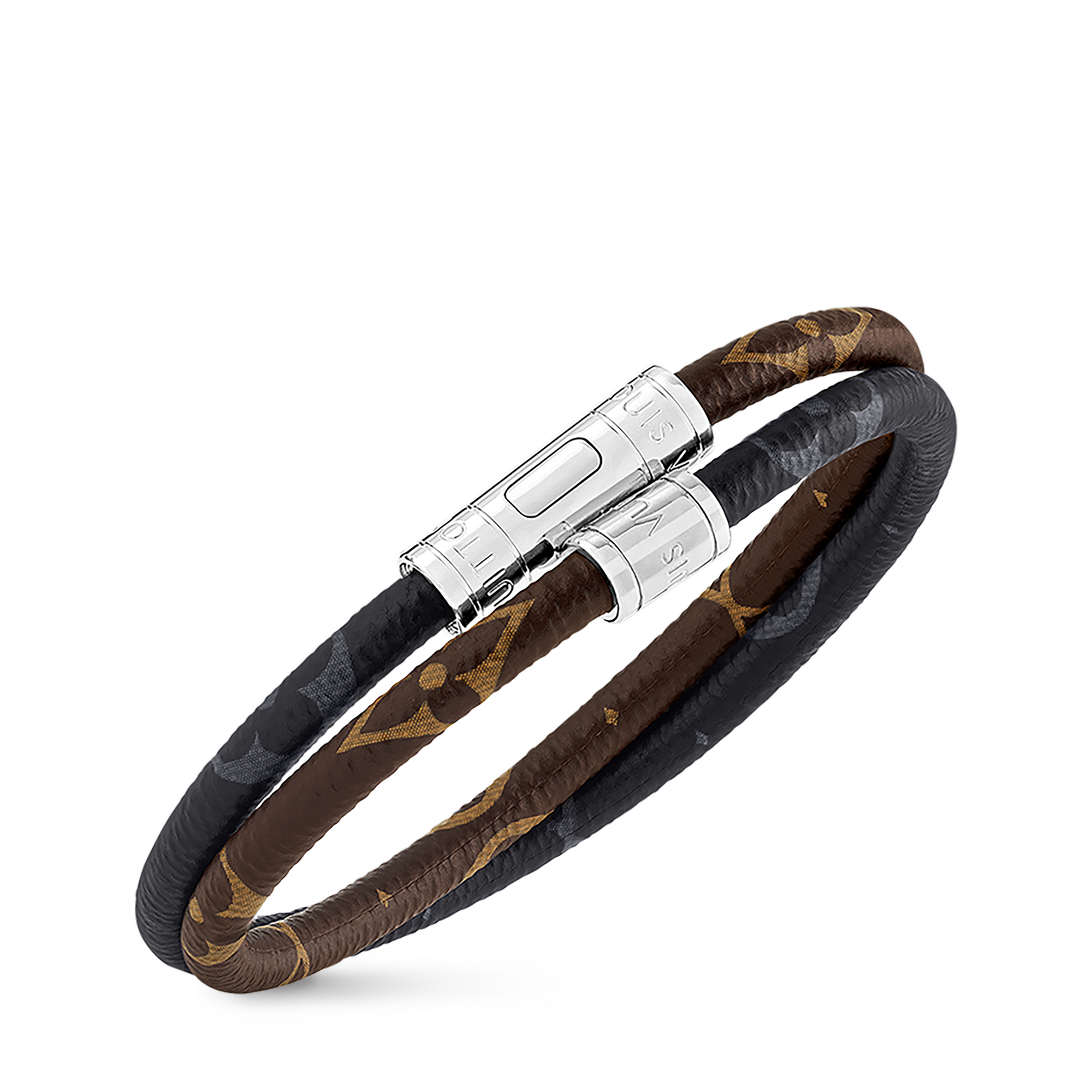 Keep It Double Armband aus Leder Monogram Canvas Herren Modeschmuck Armbänder | LOUIS VUITTON (Zoom)