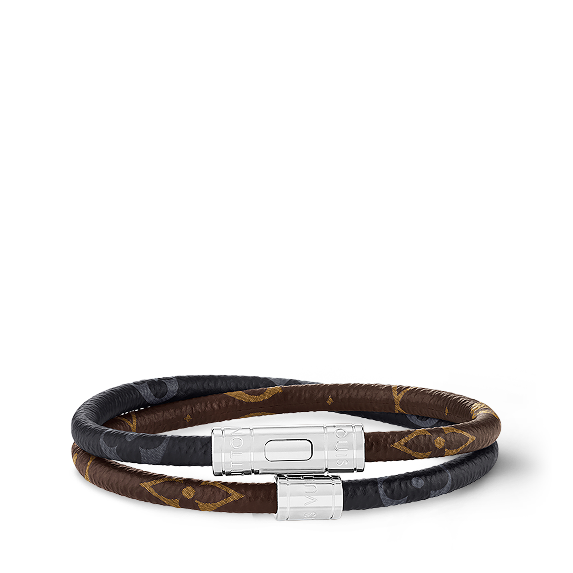Keep It Double Armband aus Leder Monogram Canvas - Modeschmuck 