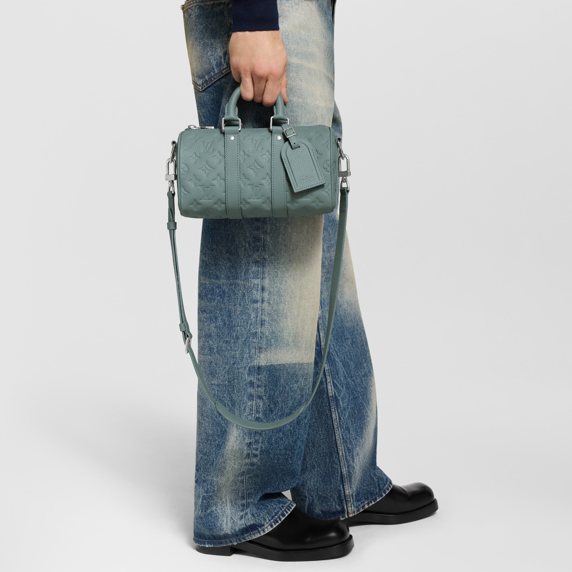 Keepall 25 mit Schulterriemen Monogram Canvas & Taurillon Leder Taschen und Kleinlederwaren Herren Taschen LV Ikonen | LOUIS VUITTON (Zoom)