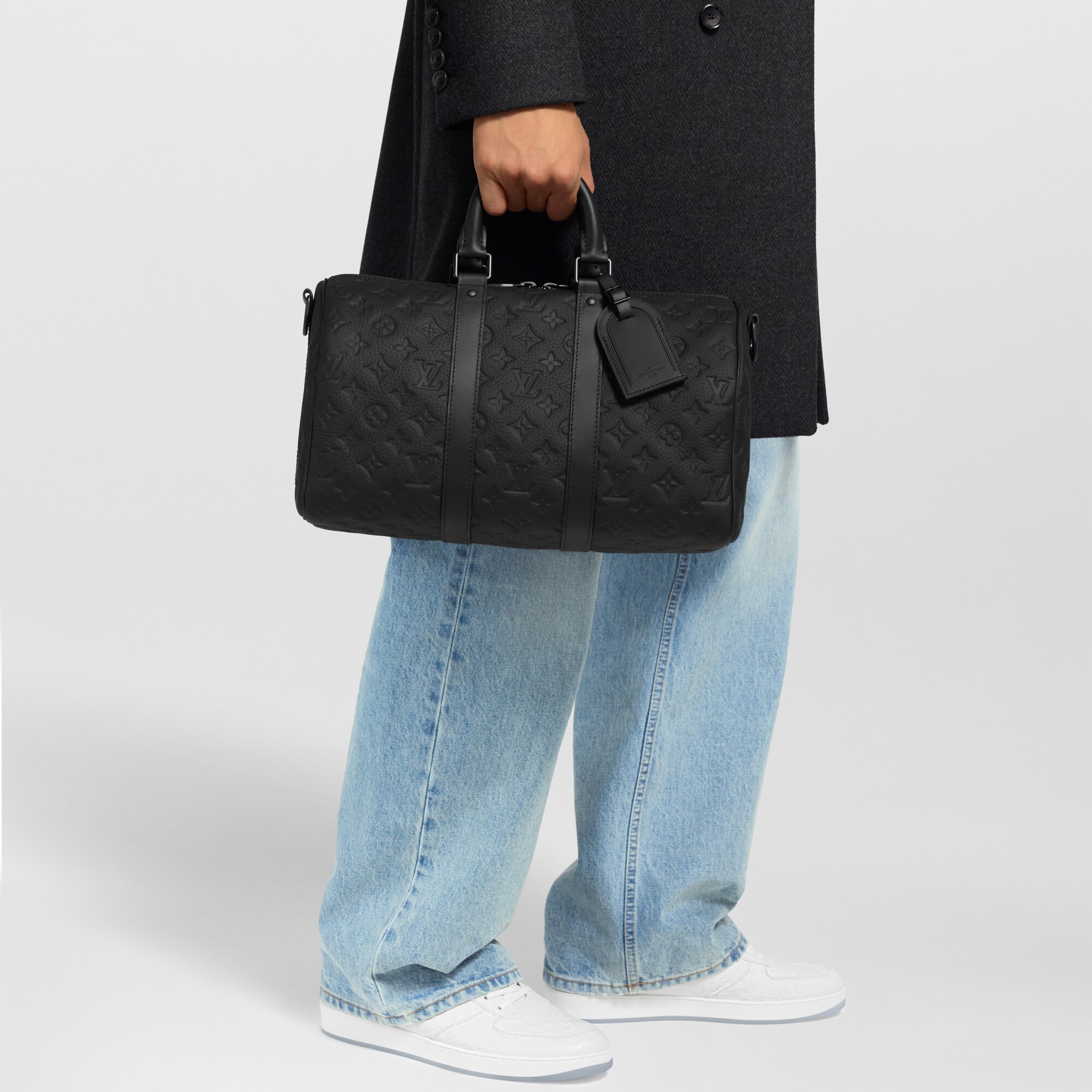Keepall 35 mit Schulterriemen Monogram Canvas & Taurillon Leder  