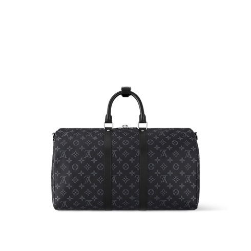 Keepall 45 mit Schulterriemen Monogram Eclipse Herren Reisegepäck Reisetaschen und Duffle Bags | LOUIS VUITTON (Zoom)