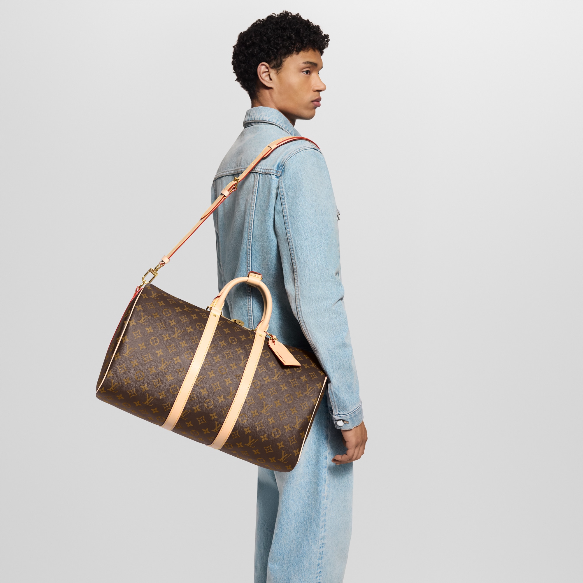 Keepall 45 mit Schulterriemen  Monogram Canvas Herren Reisegepäck Reisetaschen und Duffle Bags | LOUIS VUITTON (Zoom)