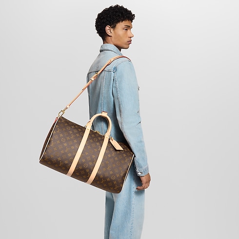 Keepall 45 mit Schulterriemen Monogram Canvas Herren Reisegepäck Reisetaschen und Duffle Bags | LOUIS VUITTON (Zoom)