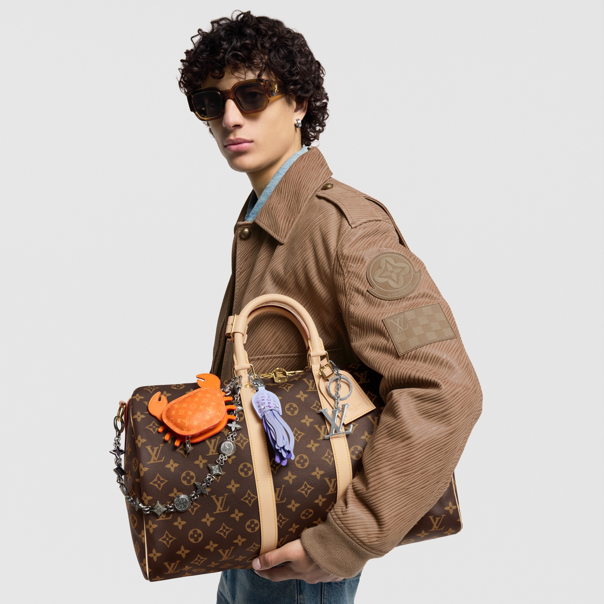 Keepall 45 mit Schulterriemen  Monogram Canvas Herren Reisegepäck Reisetaschen und Duffle Bags | LOUIS VUITTON (Zoom)