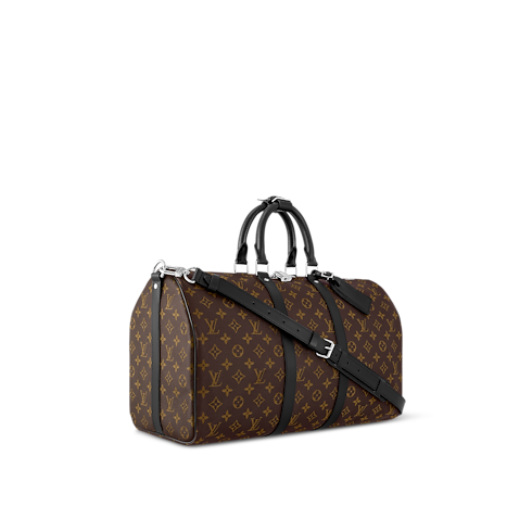Keepall 45 mit Schulterriemen Monogram Macassar Canvas Herren Personalisierung Taschen & Reisegepäck | LOUIS VUITTON (Zoom)