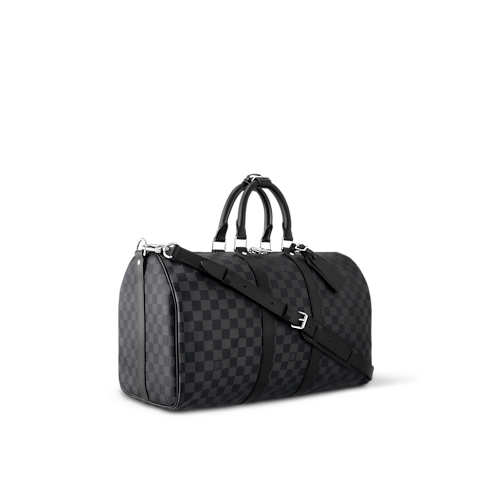 Keepall 45 mit Schulterriemen Damier Graphite Canvas Herren Reisegepäck Vollständige Reisegepäckkollektion und Accessoires | LOUIS VUITTON (Zoom)