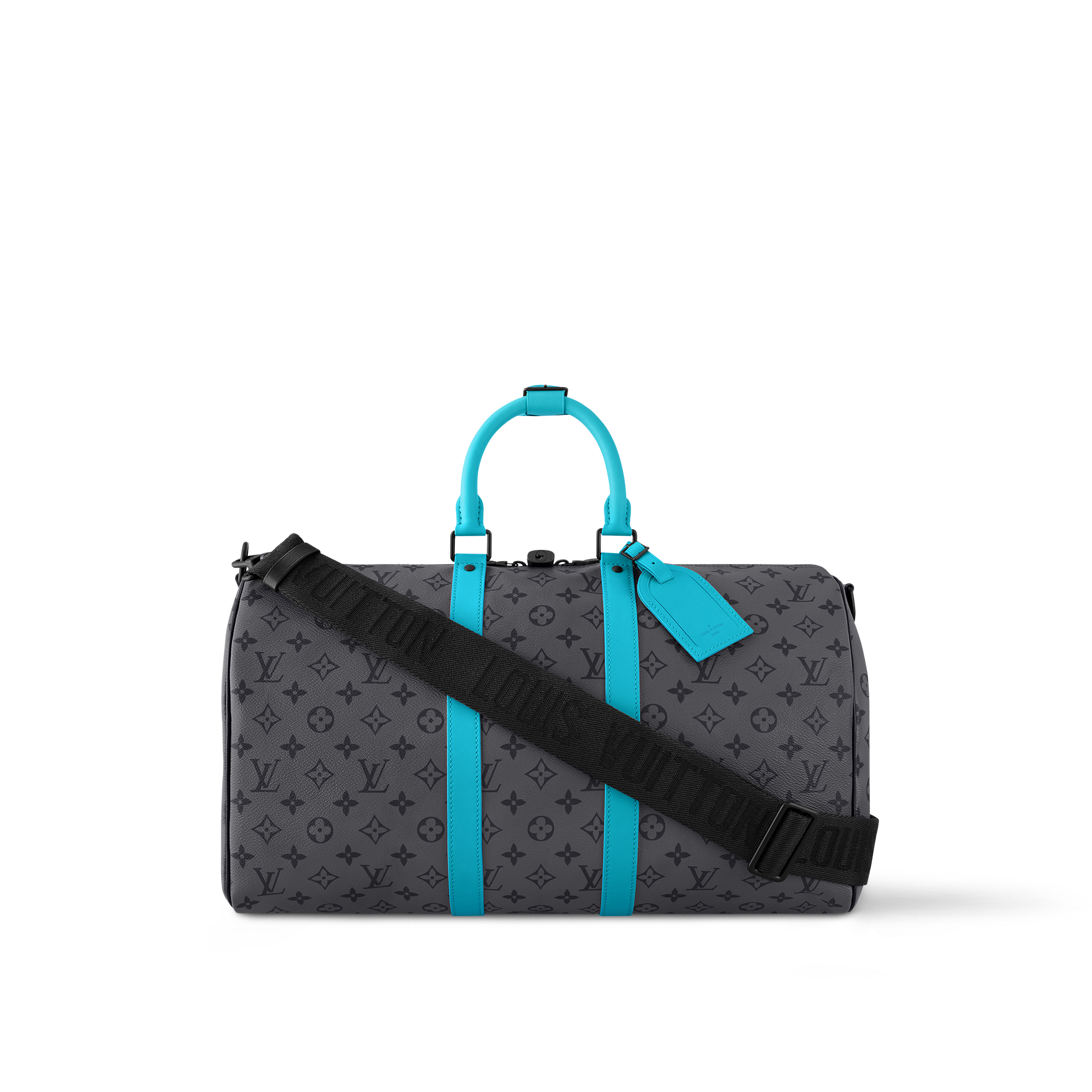 Keepall 45 mit Schulterriemen Monogram Eclipse Canvas 