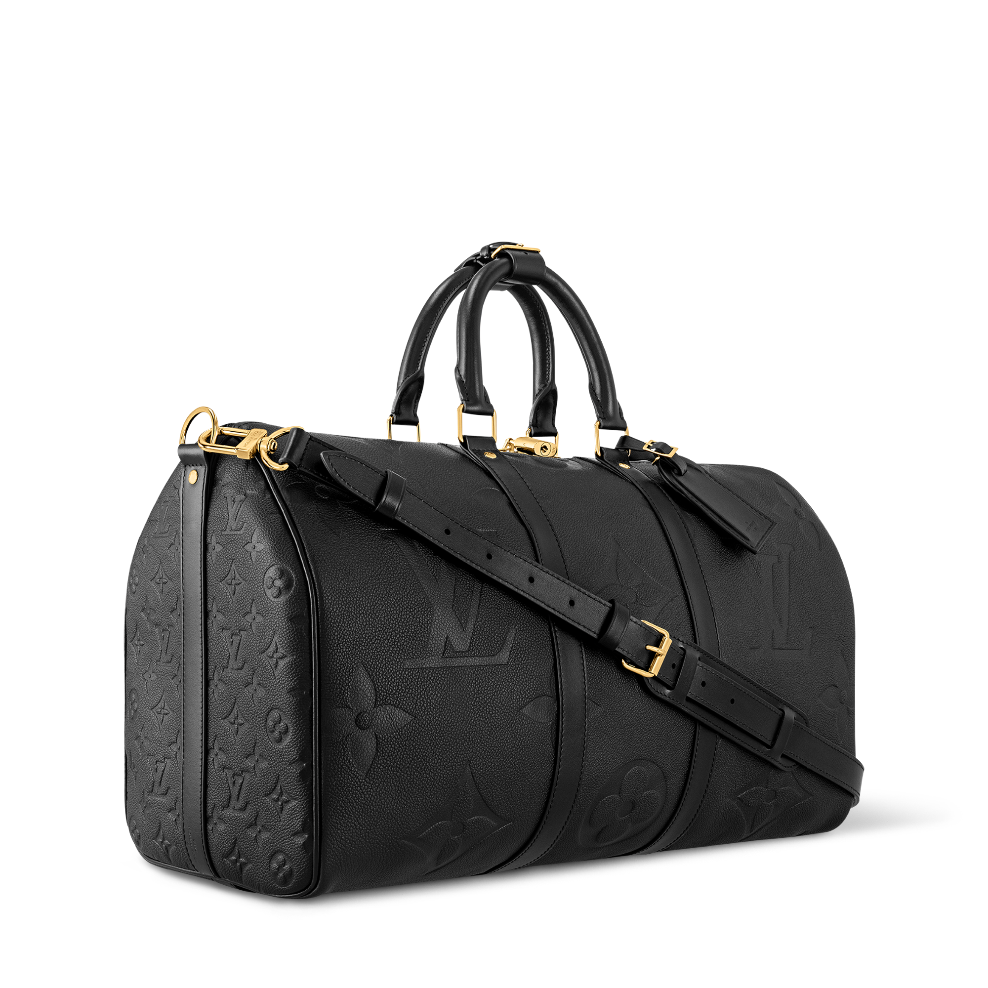 Keepall 45 mit Schulterriemen Monogram Empreinte Leder  