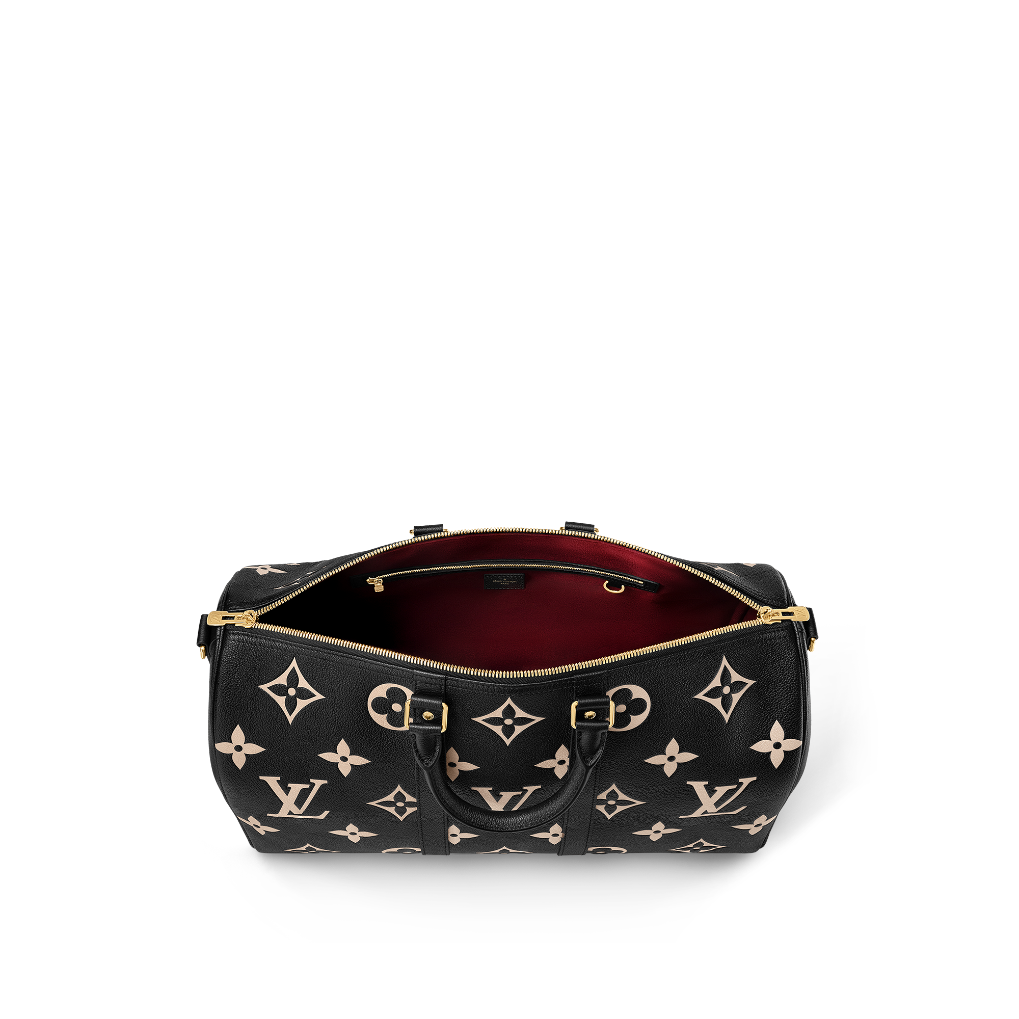 Keepall 45 mit Schulterriemen Monogram Empreinte Leder 