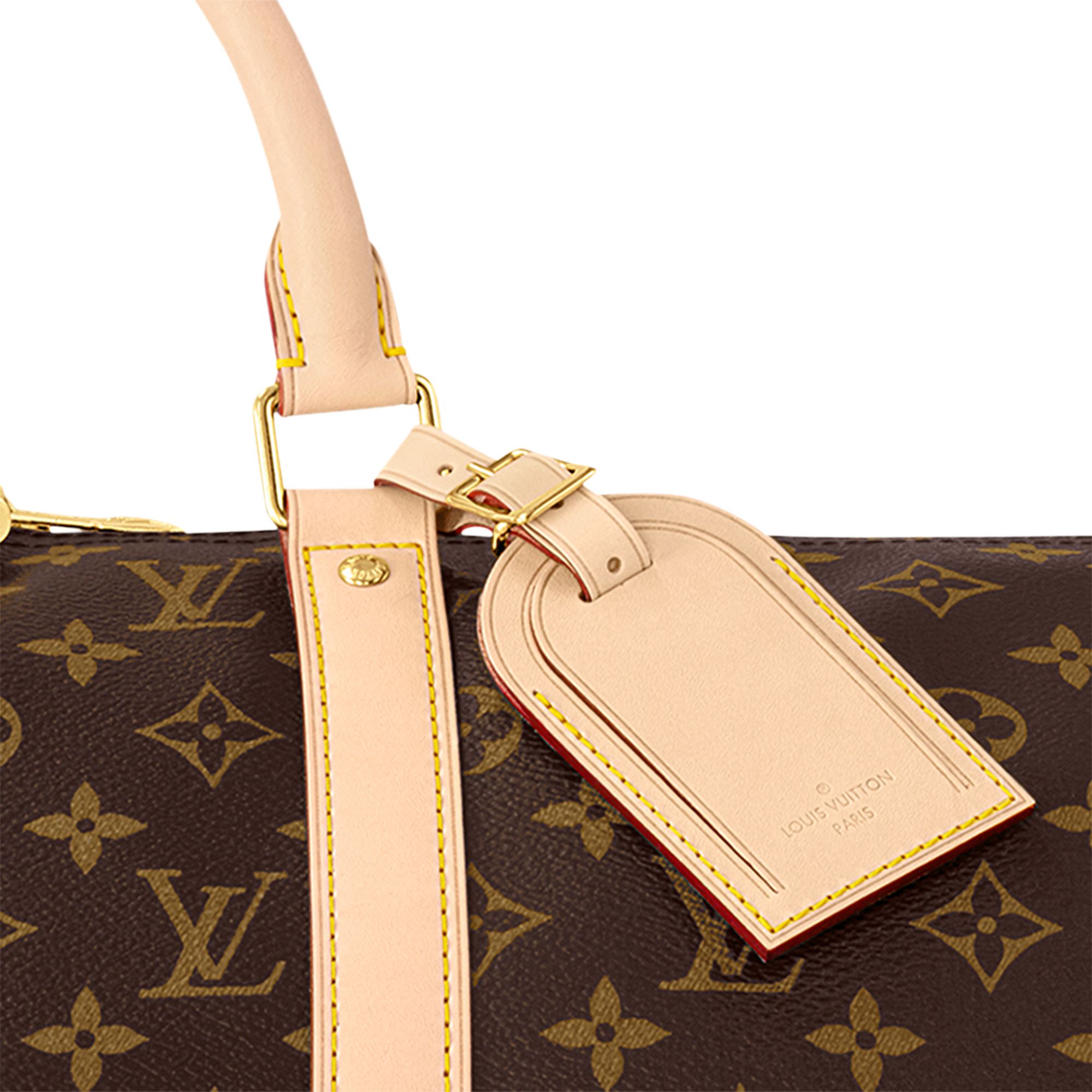 Keepall 50 mit Schulterriemen  Monogram Canvas Taschen und Kleinlederwaren Lederwaren Personalisierung } | LOUIS VUITTON (Zoom)