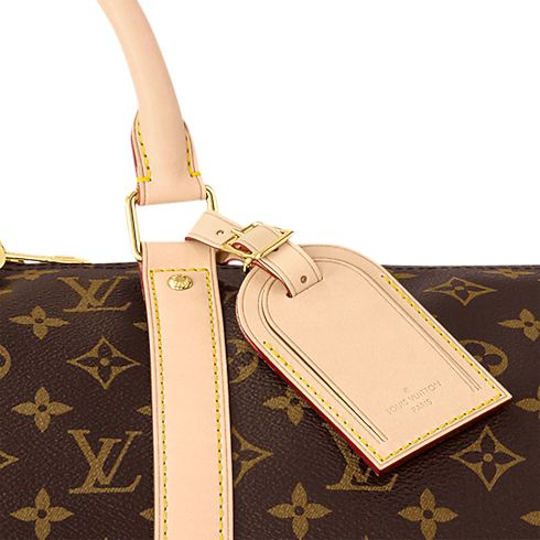 Keepall 50 mit Schulterriemen Monogram Canvas Taschen und Kleinlederwaren Lederwaren Personalisierung } | LOUIS VUITTON (Zoom)