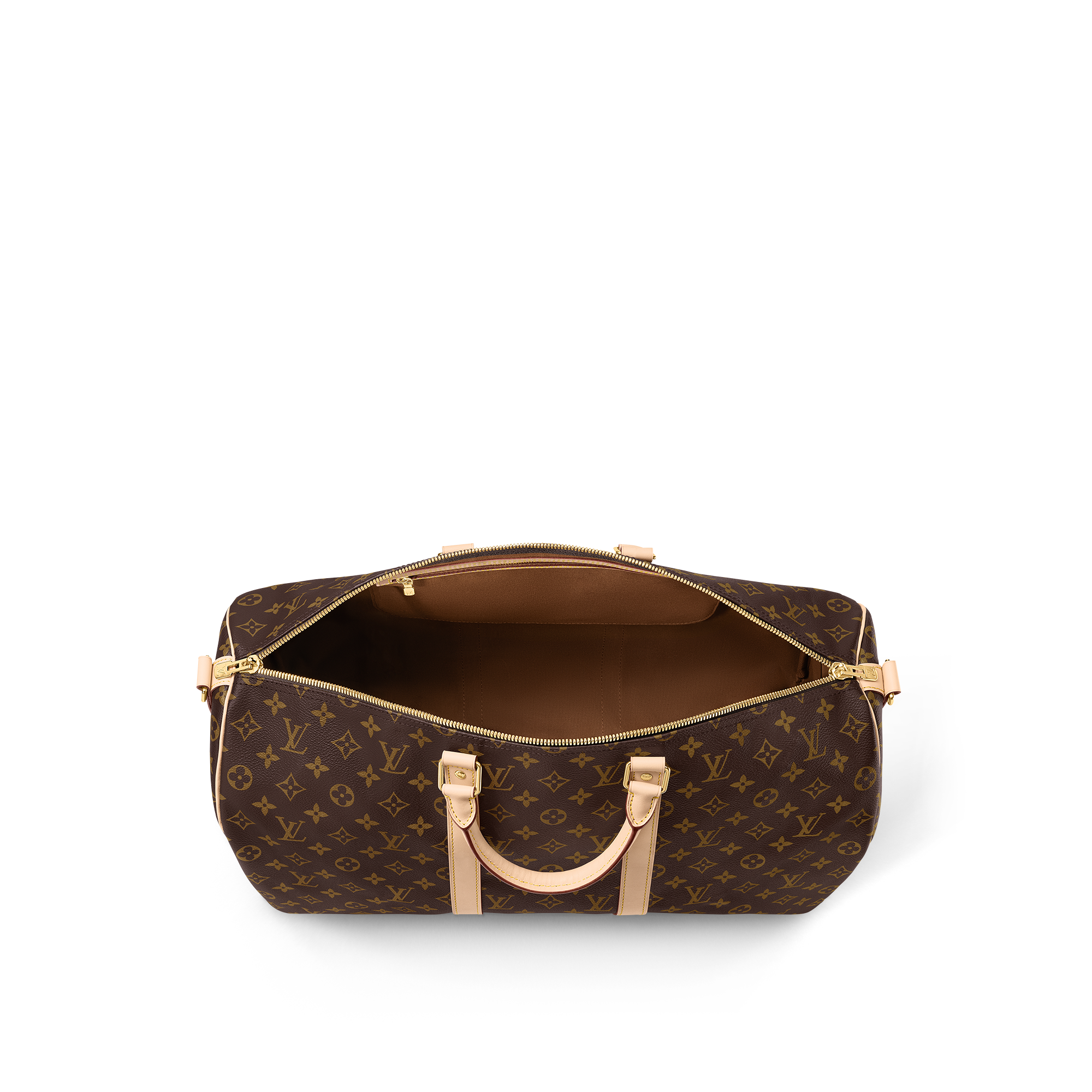 Keepall 50 mit Schulterriemen  Monogram Canvas Taschen und Kleinlederwaren Lederwaren Personalisierung } | LOUIS VUITTON (Zoom)