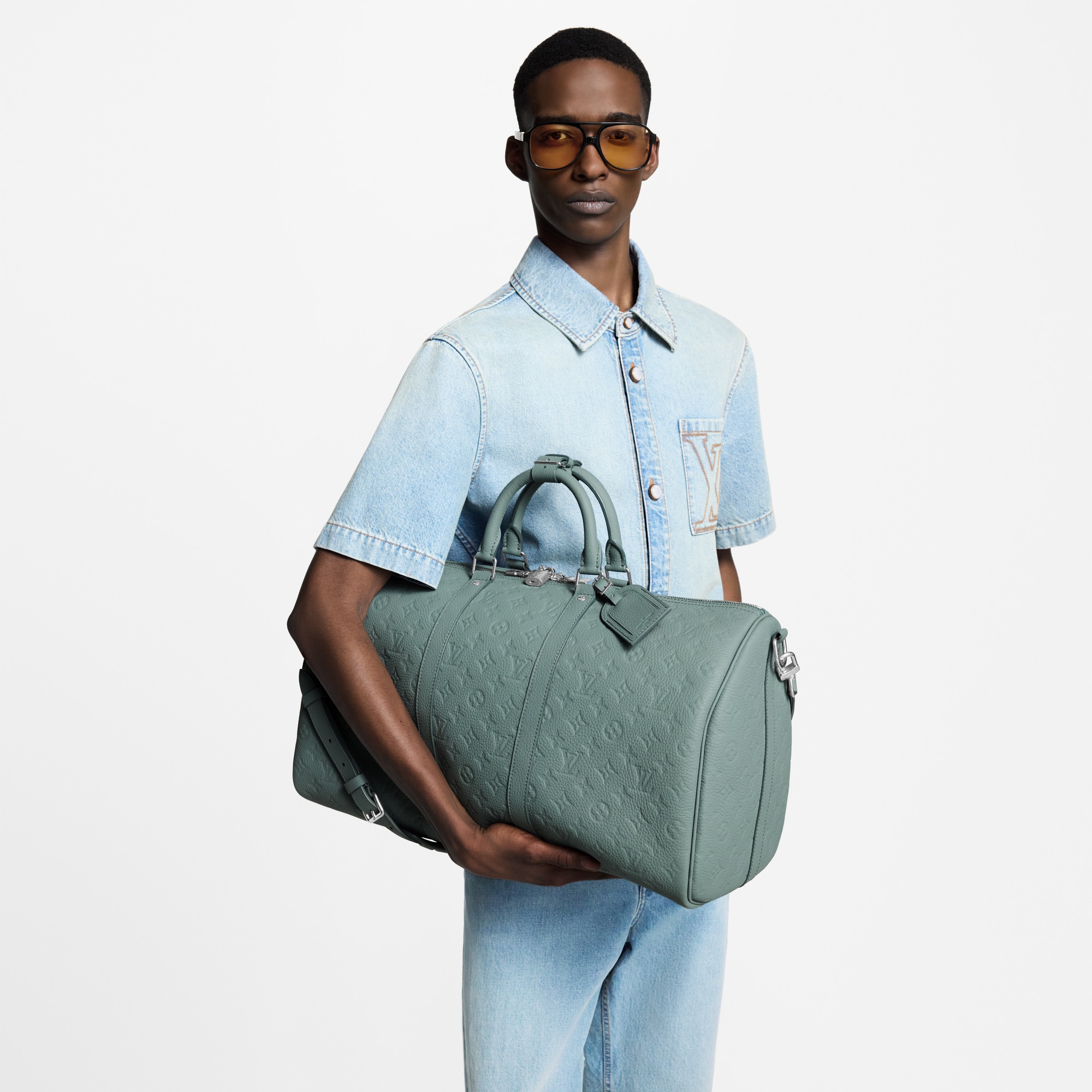 Keepall 50 mit Schulterriemen Taurillon Monogram Taschen und Kleinlederwaren Herren Taschen Neuheiten | LOUIS VUITTON (Zoom)