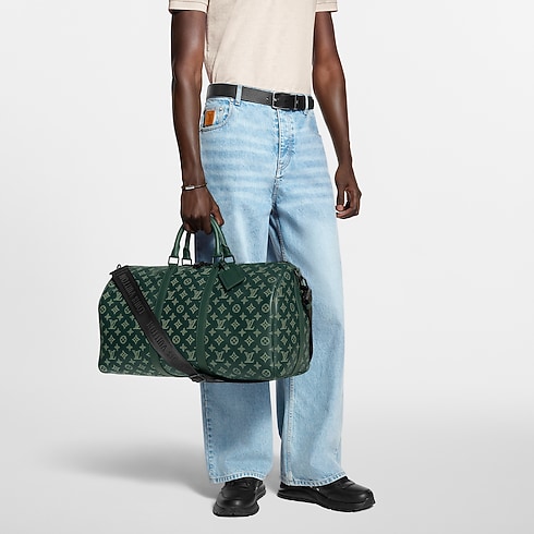 Keepall 50 mit Schulterriemen Monogram Shadow Taschen und Kleinlederwaren Herren Taschen LV Ikonen | LOUIS VUITTON (Zoom)