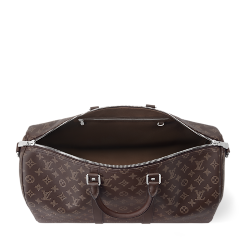 Keepall 50 mit Schulterriemen Monogram Shadow Koffer und Reiseaccessoires Reisetaschen Alle Reisetaschen | LOUIS VUITTON (Zoom)