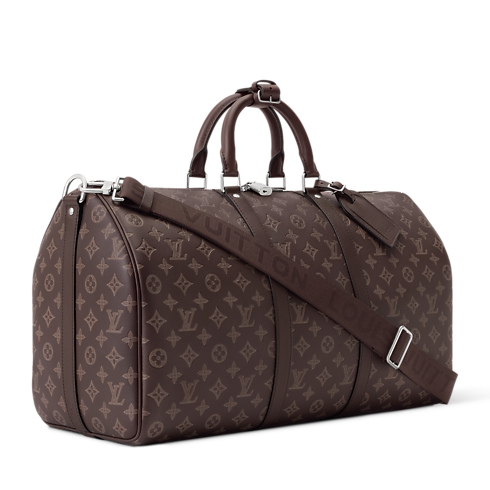 Keepall 50 mit Schulterriemen Monogram Shadow Koffer und Reiseaccessoires Reisetaschen Alle Reisetaschen | LOUIS VUITTON (Zoom)