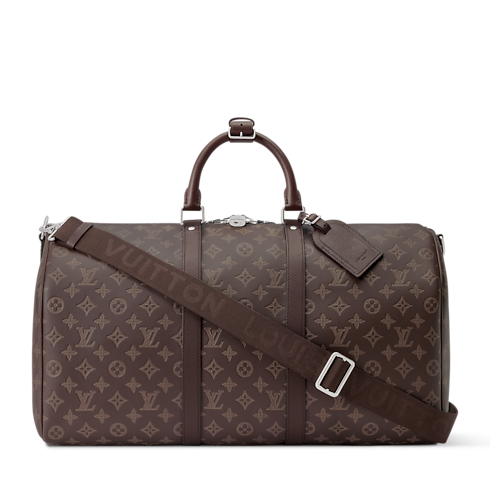 Keepall 50 mit Schulterriemen Monogram Shadow Koffer und Reiseaccessoires Reisetaschen Alle Reisetaschen | LOUIS VUITTON (Zoom)