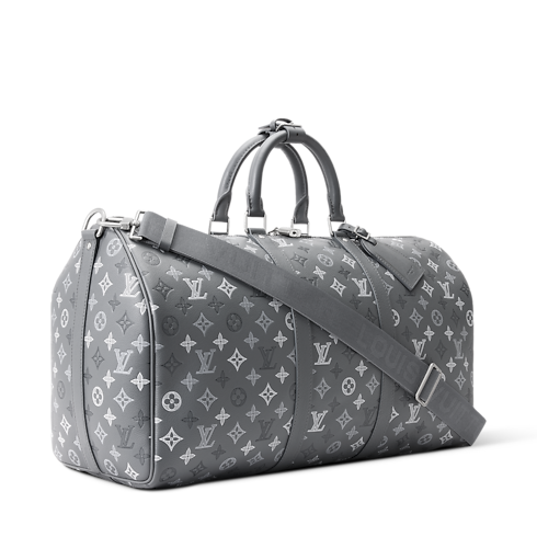 Keepall 50 mit Schulterriemen Monogram Shadow Koffer und Reiseaccessoires Reisetaschen Alle Reisetaschen | LOUIS VUITTON (Zoom)