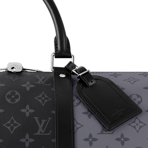 Keepall 50 mit Schulterriemen Monogram Eclipse Canvas Herren Reisegepäck Reisetaschen und Duffle Bags | LOUIS VUITTON (Zoom)