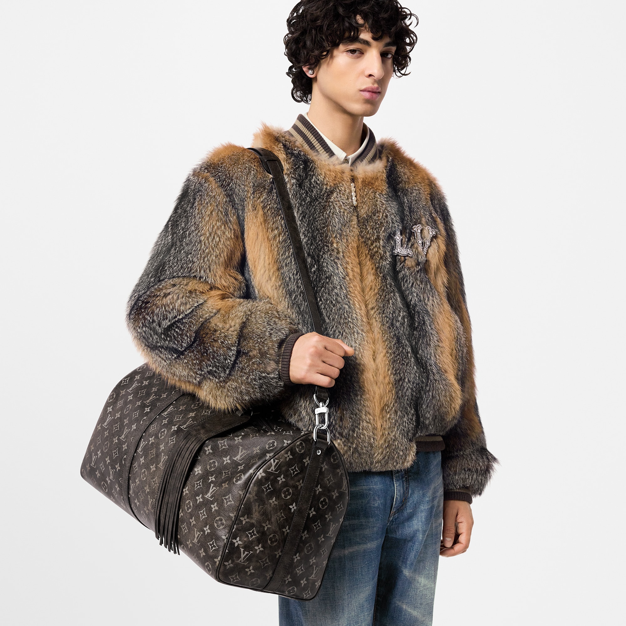 Keepall 50 mit Schulterriemen Autres Cuirs Monogram - Reisegepäck  