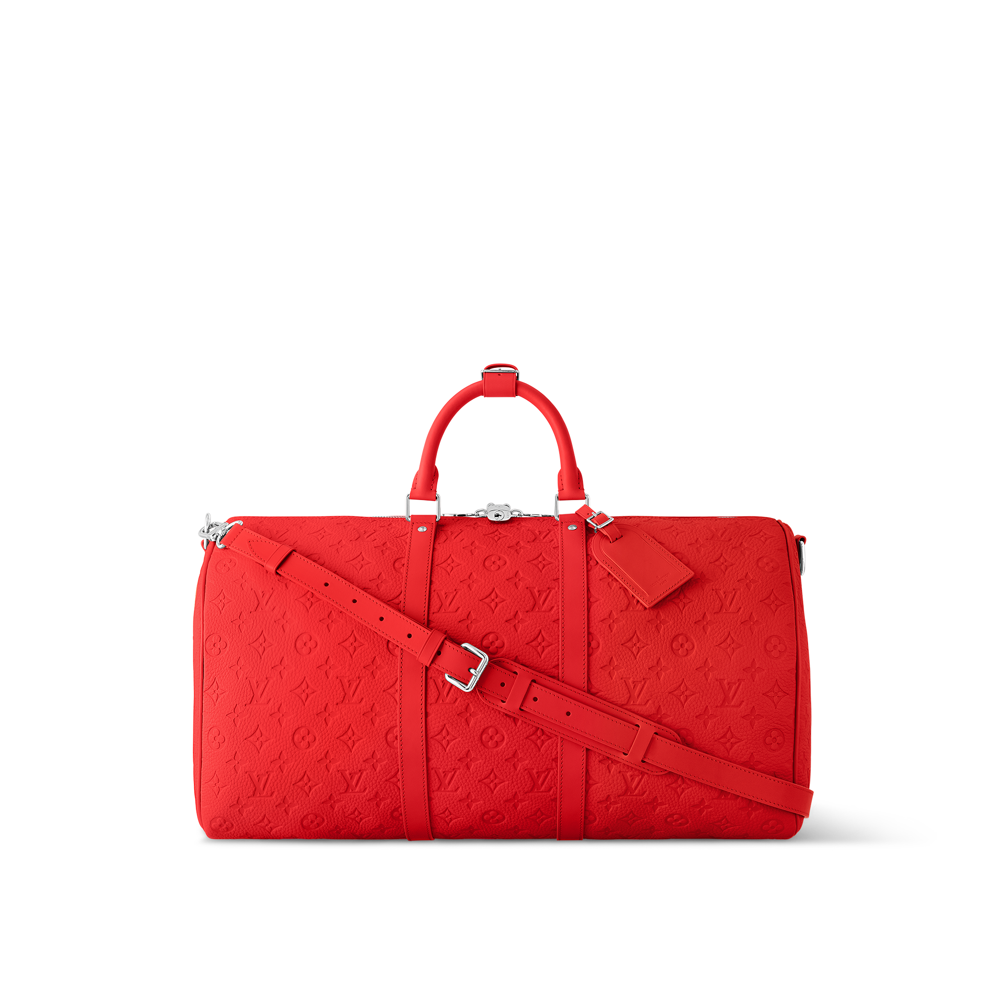 Keepall 50 mit Schulterriemen Monogram Canvas & Taurillon Leder  