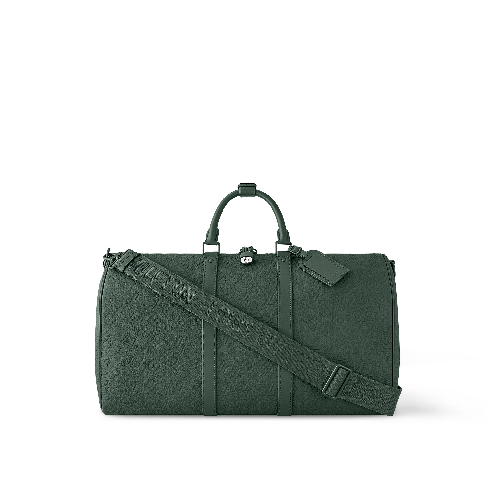 Keepall 50 mit Schulterriemen Monogram Canvas & Taurillon Leder  