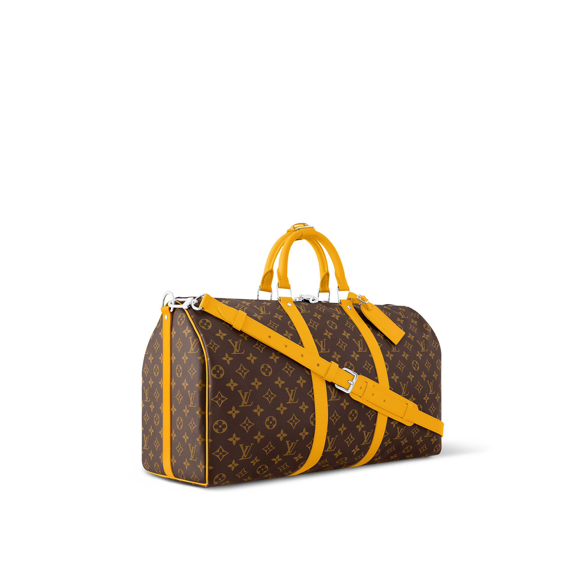 Keepall 50 mit Schulterriemen Monogram Macassar Canvas  