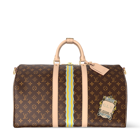 Keepall 50 Mon Monogram mit Schulterriemen front view
