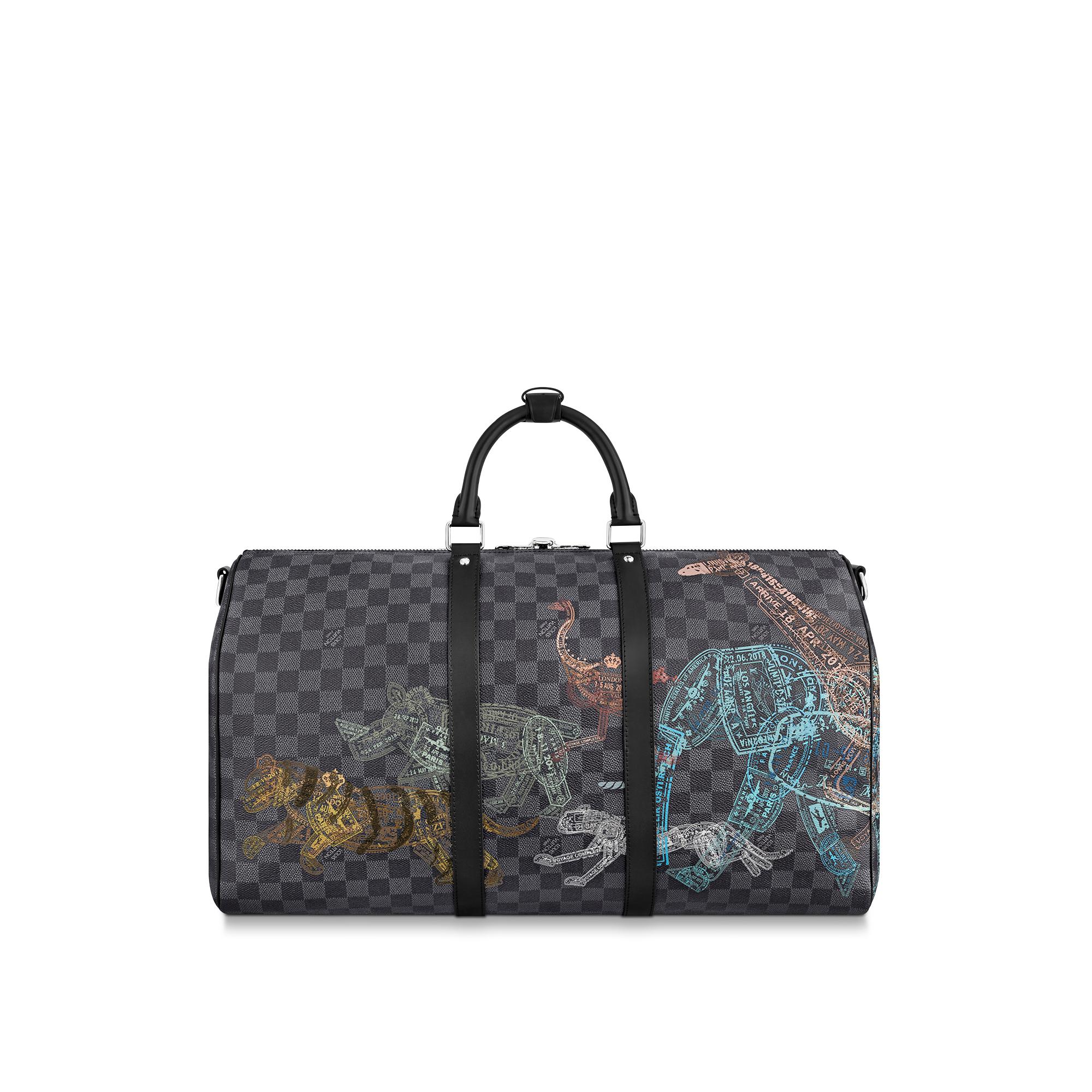 louis vuitton keepall graphite