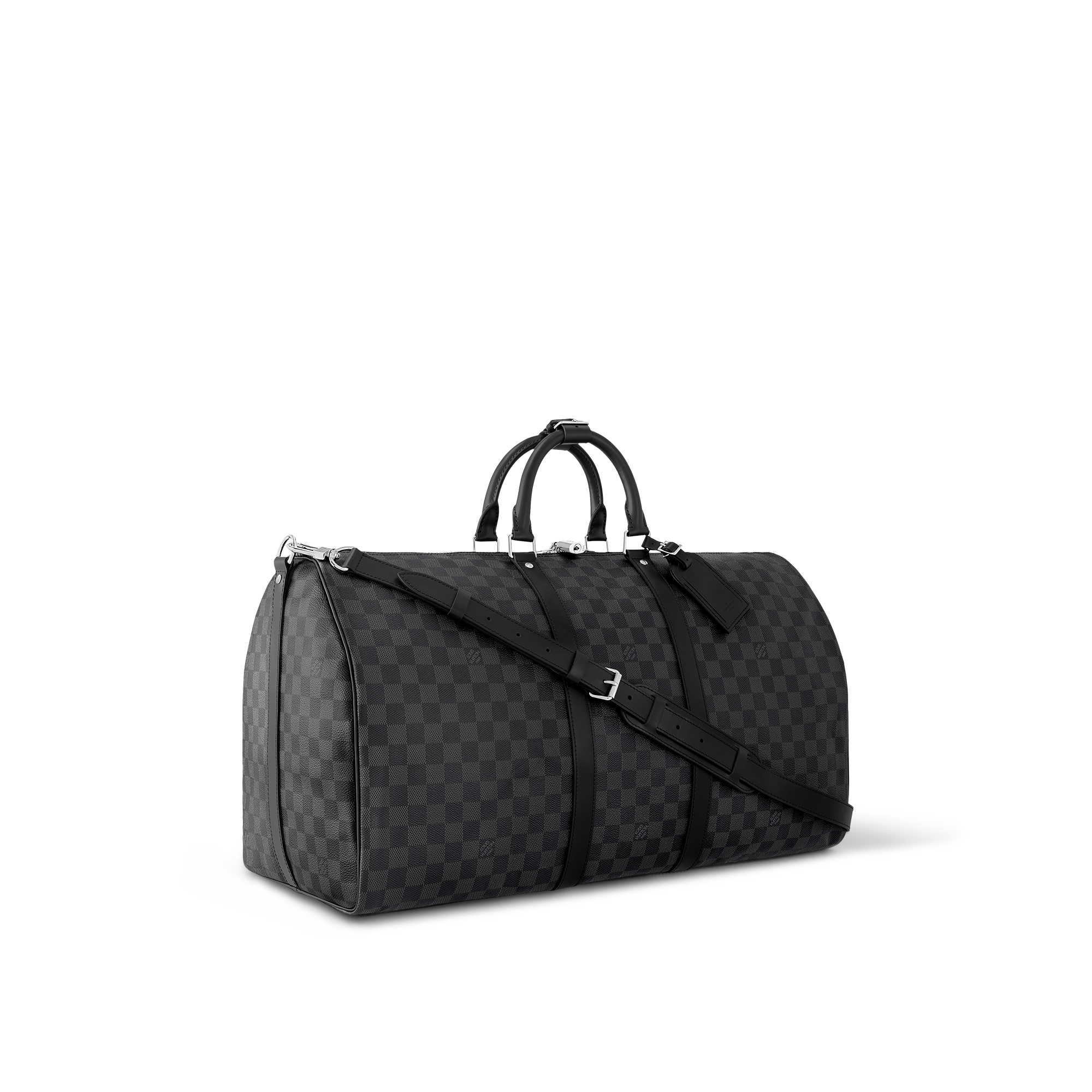 Keepall 55 mit Schulterriemen  Damier Graphite Canvas Herren Reisegepäck Reisetaschen und Duffle Bags | LOUIS VUITTON (Zoom)