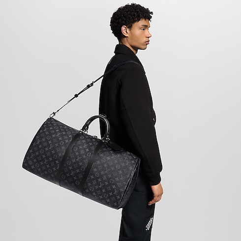 Keepall 55 Mon Monogram Monogram Eclipse Canvas Geschenkideen Personalisierung Personalisierte Reiseaccessoires | LOUIS VUITTON (Zoom)