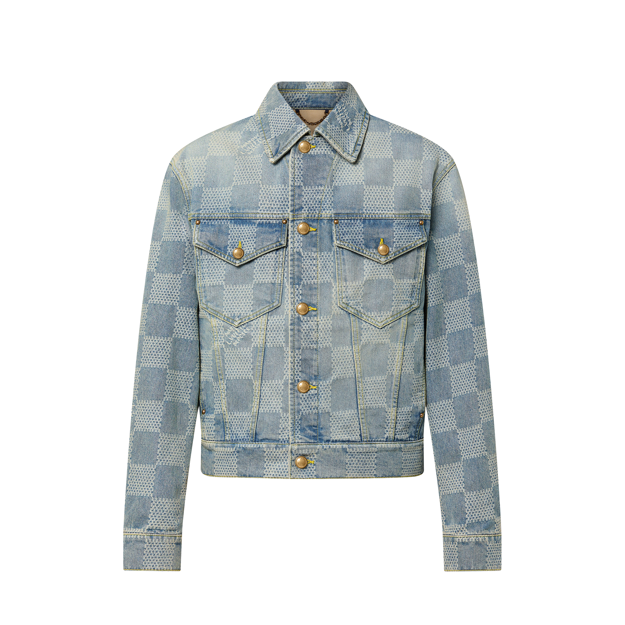 Klassische Jacke aus Denim mit Damier-Motiv  Herren Ready to Wear Jacken und Mäntel | LOUIS VUITTON (Zoom)