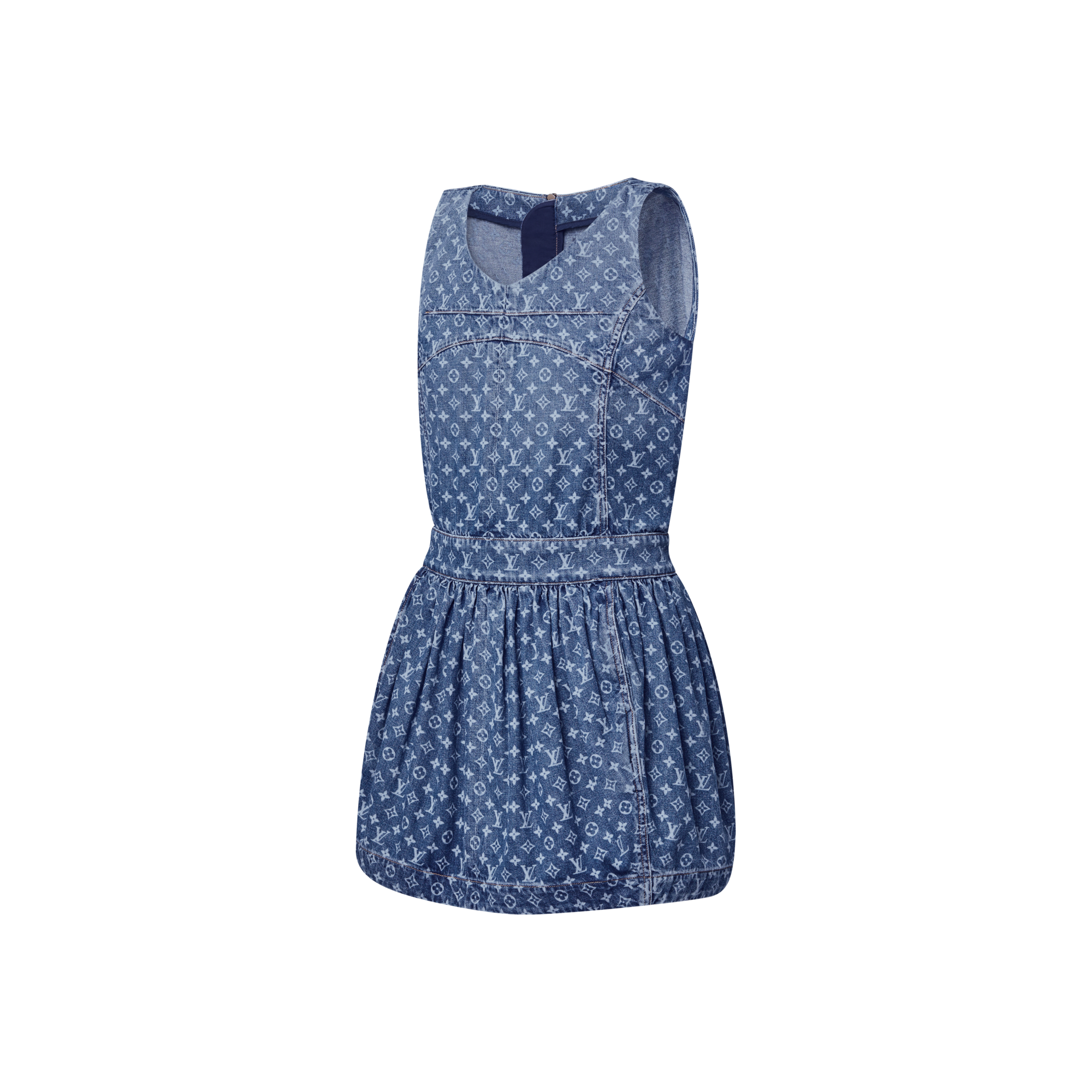 Kleid aus Denim mit Monogram  Damen Ready to Wear Kleider | LOUIS VUITTON (Zoom)
