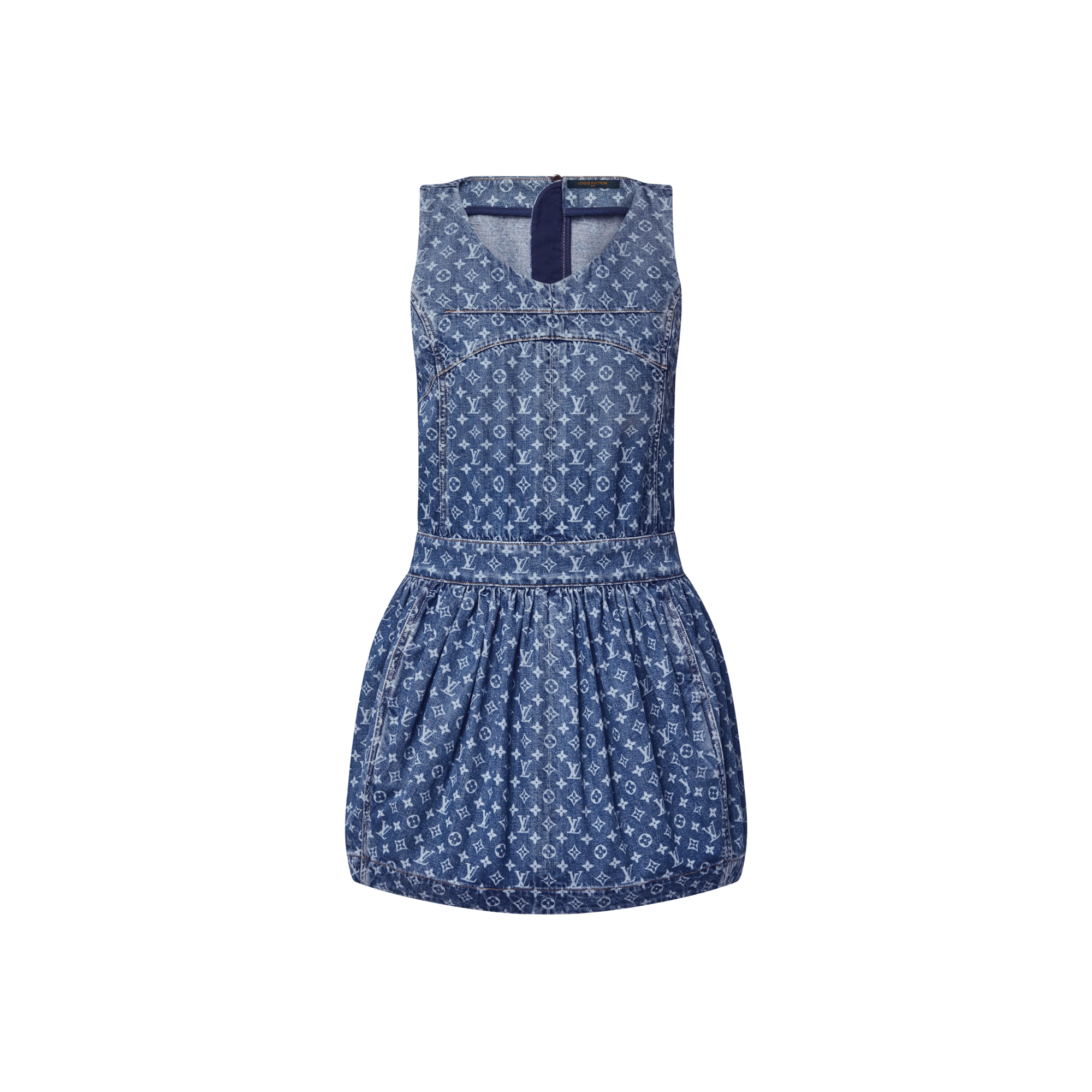 Kleid aus Denim mit Monogram  Damen Ready to Wear Kleider | LOUIS VUITTON (Zoom)