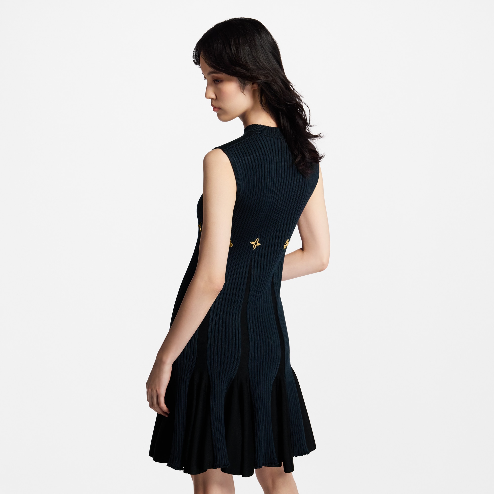 Kleid aus Strick mit Signatur-Akzent  Damen Ready to Wear Kleider | LOUIS VUITTON (Zoom)