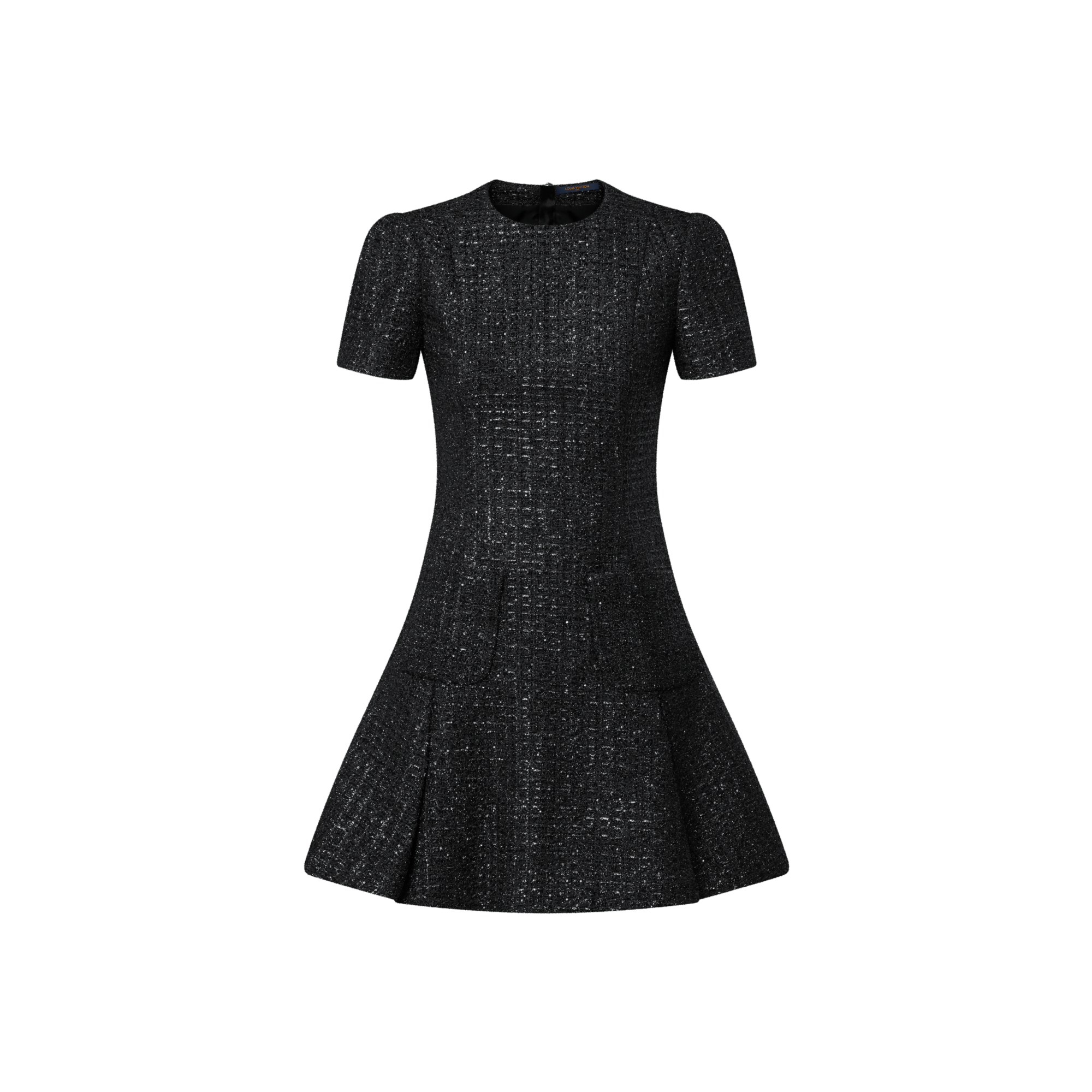 Kleid aus Tweed mit Metallic-Garnen und Kellerfalte  Damen Ready to Wear Kleider | LOUIS VUITTON (Zoom)
