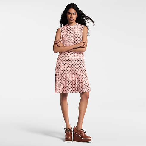 Kleid mit Falten, verwaschenem Design und Monogram Damen Ready to Wear Kleider | LOUIS VUITTON (Zoom)
