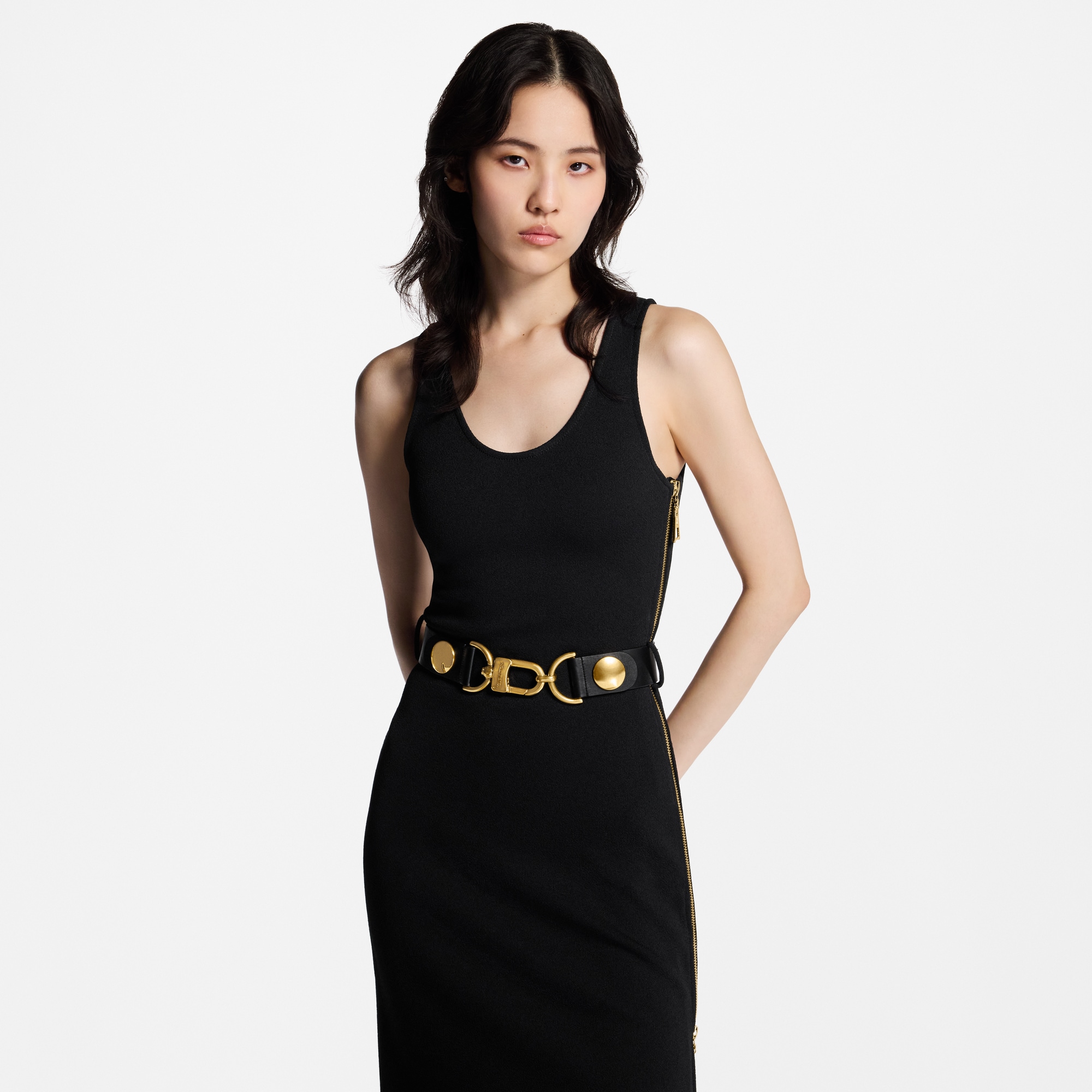 Kleid mit Gürtel und Karabiner  Damen Ready to Wear Kleider | LOUIS VUITTON (Zoom)