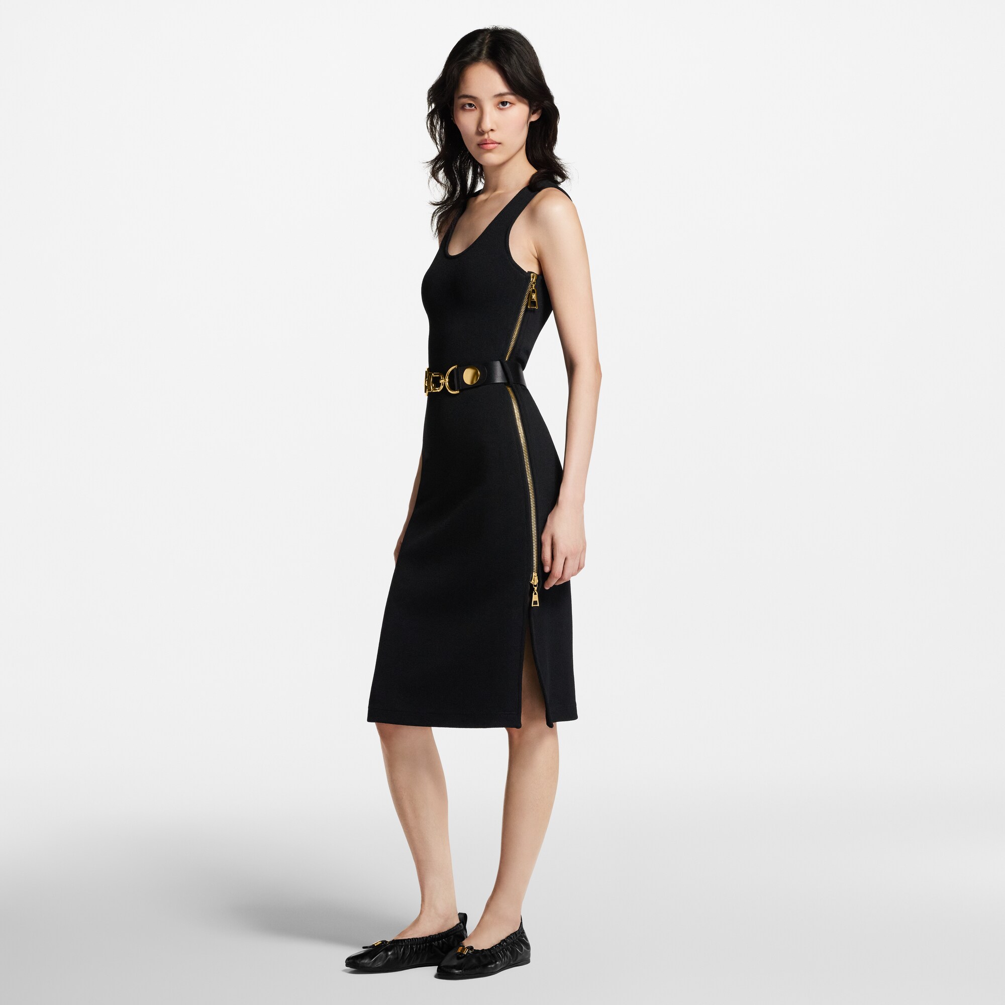 Kleid mit Gürtel und Karabiner  Damen Ready to Wear Kleider | LOUIS VUITTON (Zoom)