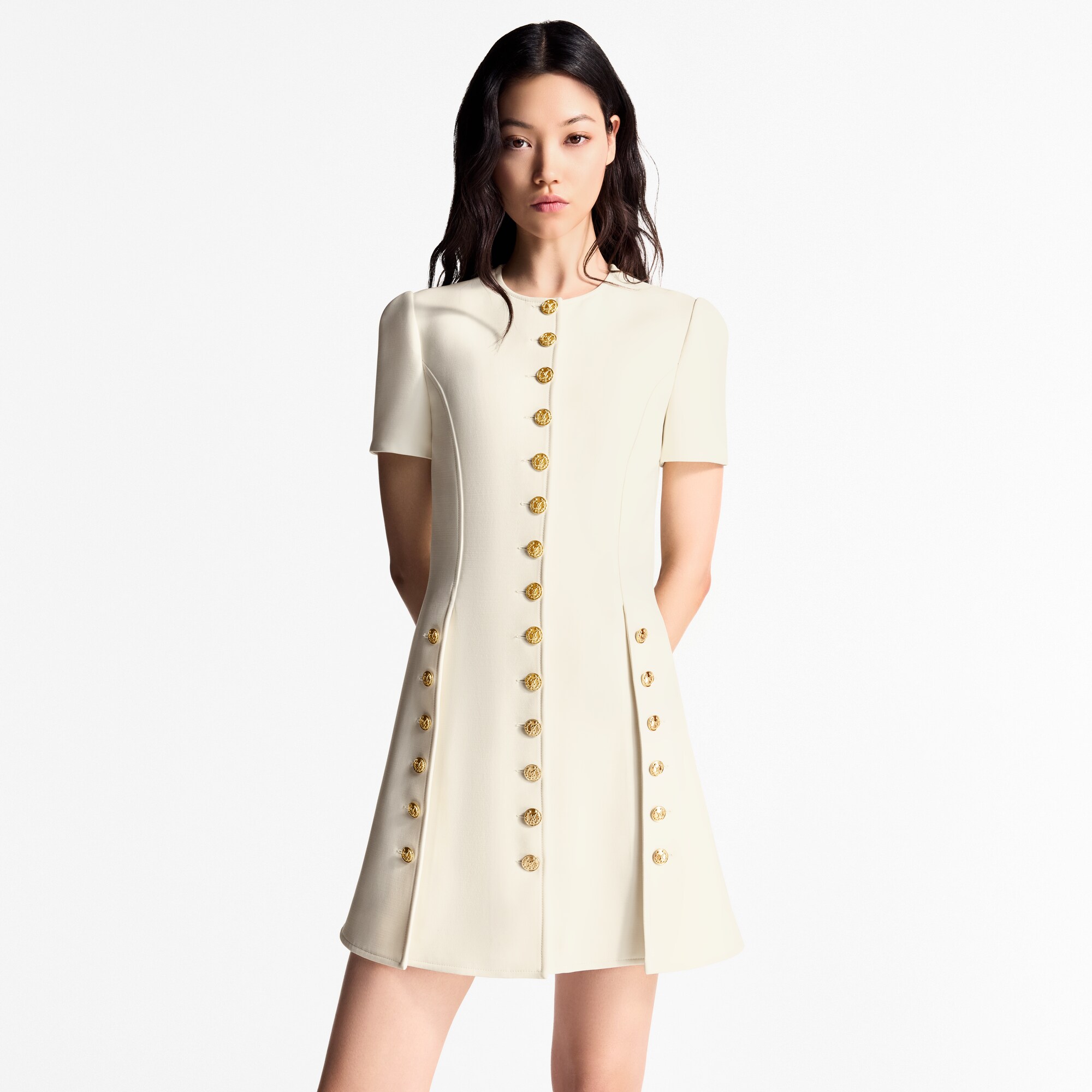 Kleid mit Knöpfen  Damen Ready to Wear Kleider | LOUIS VUITTON (Zoom)