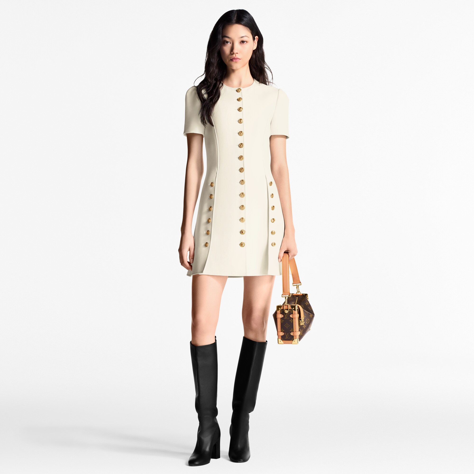 Kleid mit Knöpfen  Damen Ready to Wear Kleider | LOUIS VUITTON (Zoom)