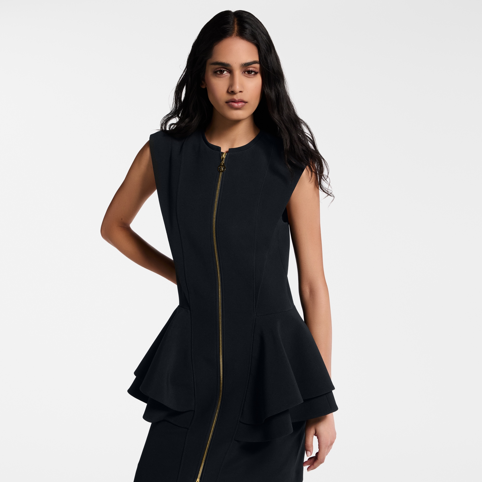 Kleid mit Schößchen und Reißverschluss  Damen Ready to Wear Kleider | LOUIS VUITTON (Zoom)