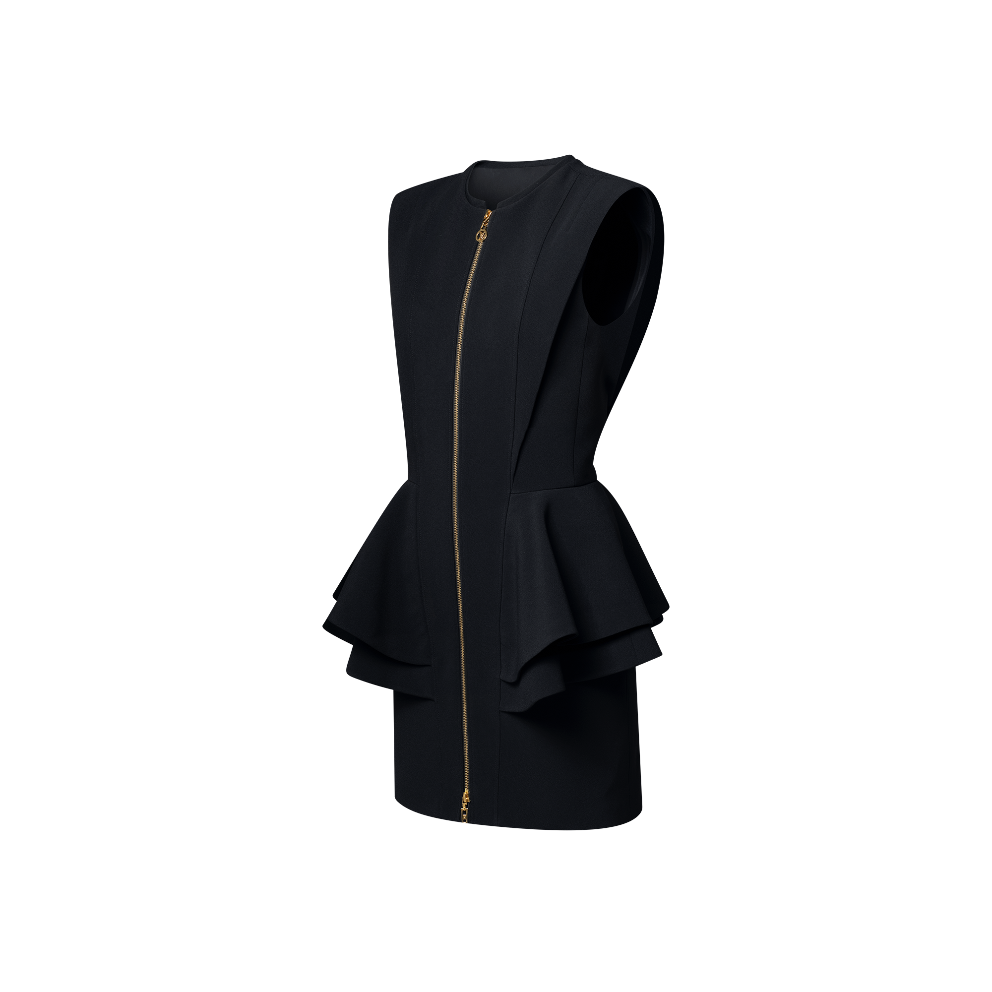 Kleid mit Schößchen und Reißverschluss  Damen Ready to Wear Kleider | LOUIS VUITTON (Zoom)