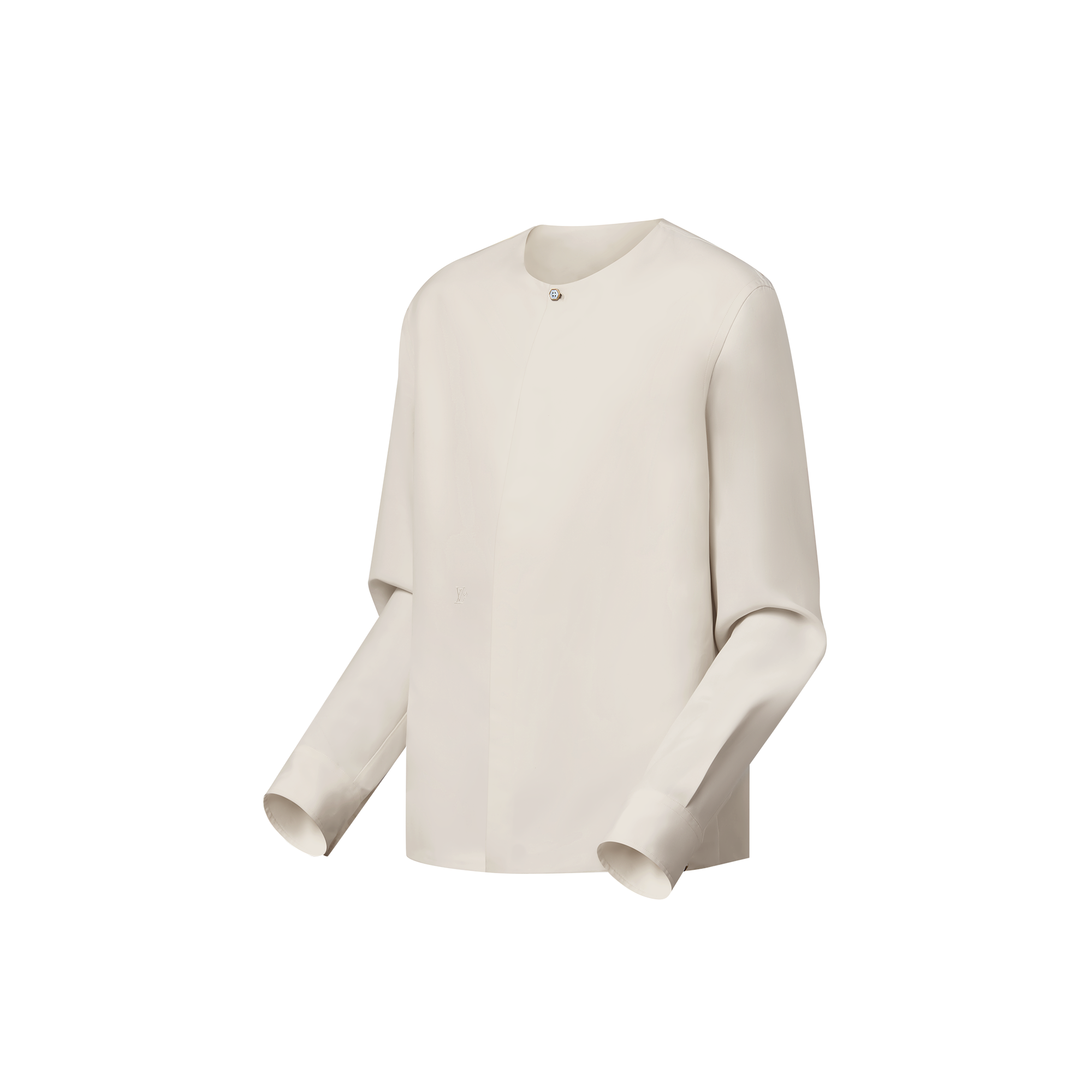 Kragenloses Galahemd aus Seide  Herren Ready to Wear Hemden | LOUIS VUITTON (Zoom)