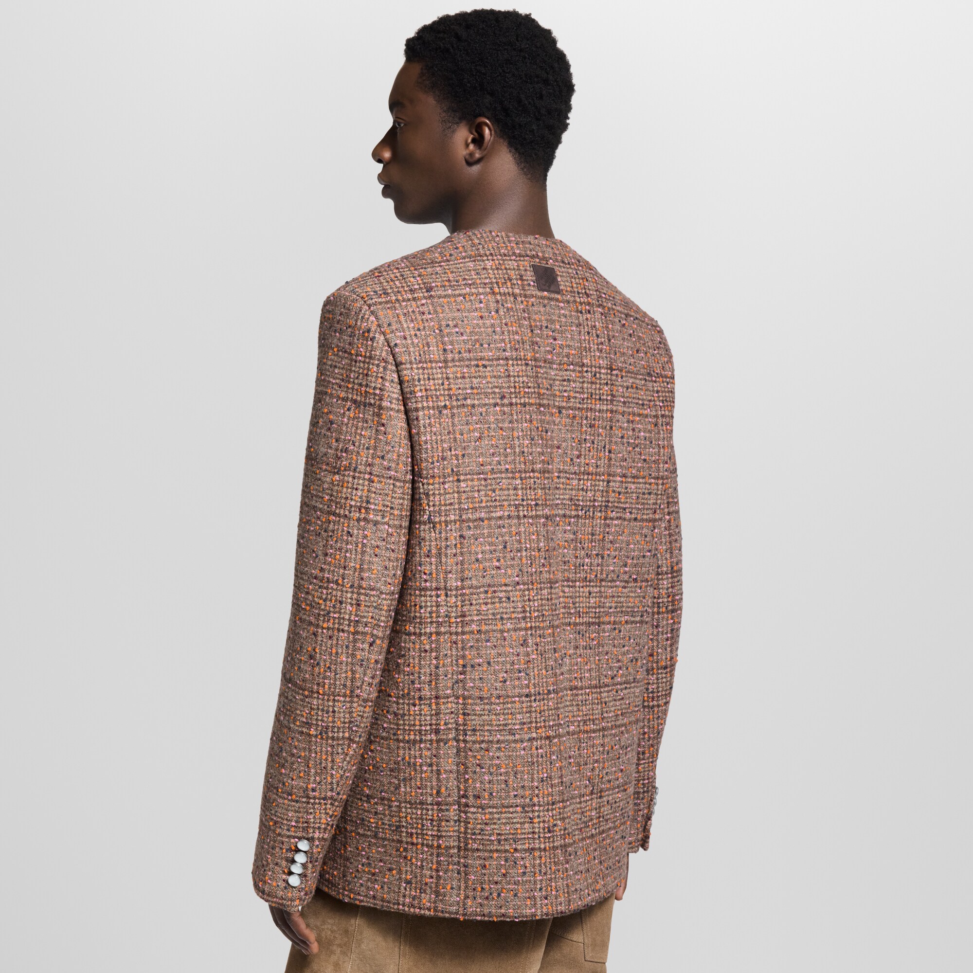 Kragenloses Jackett aus Tweed  Herren Ready to Wear Sakkos und Jacketts | LOUIS VUITTON (Zoom)